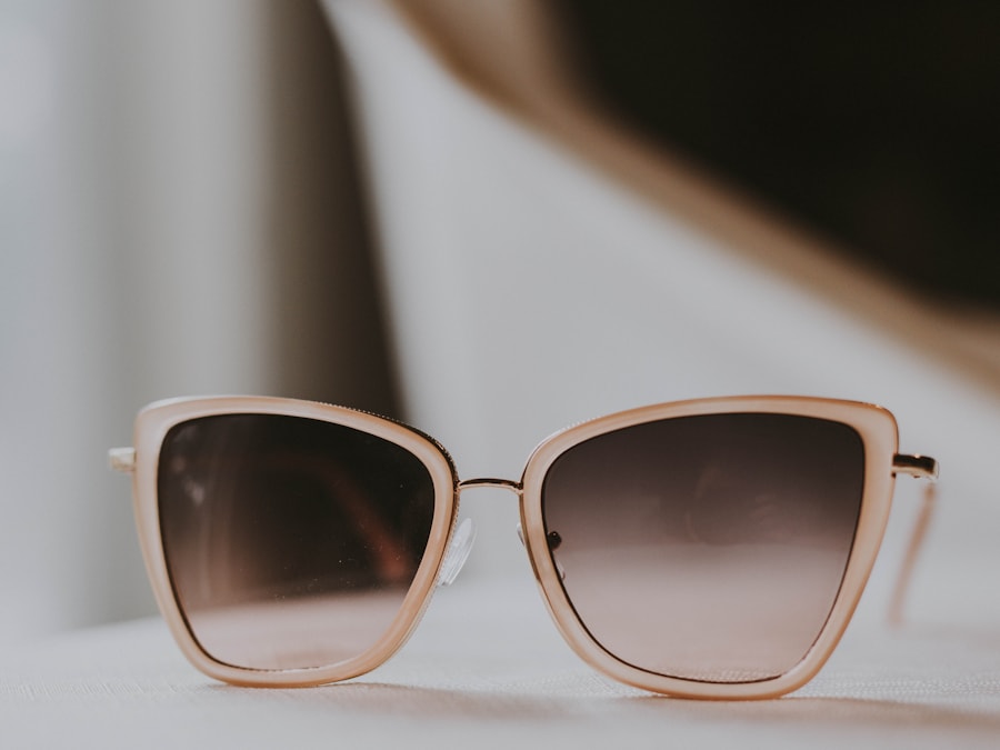 A pair of oversized statement sunglasses