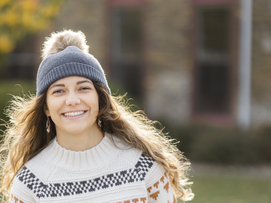 A fair-isle patterned knit jumper