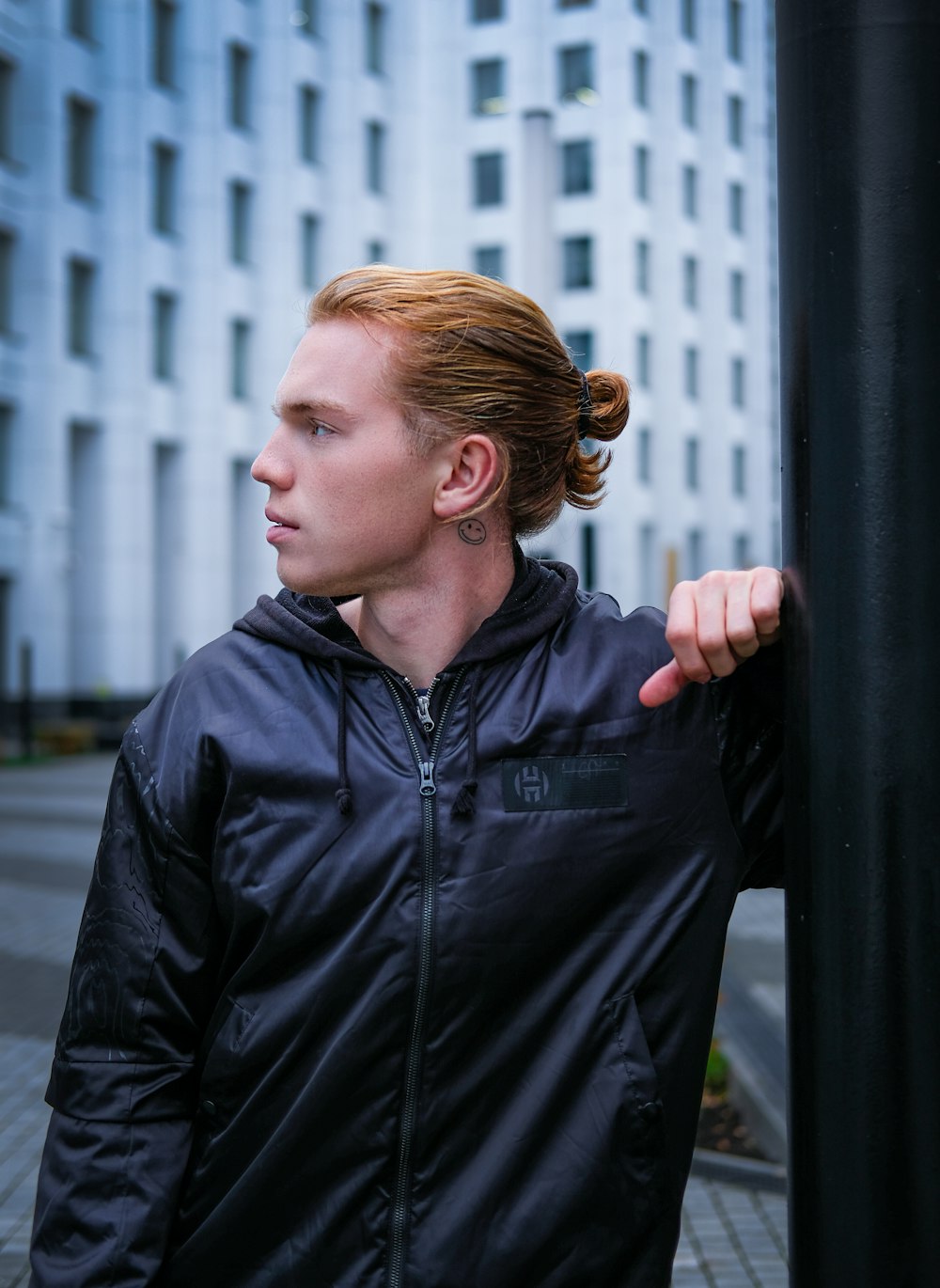 Techwear outfit: a technical shell jacket
