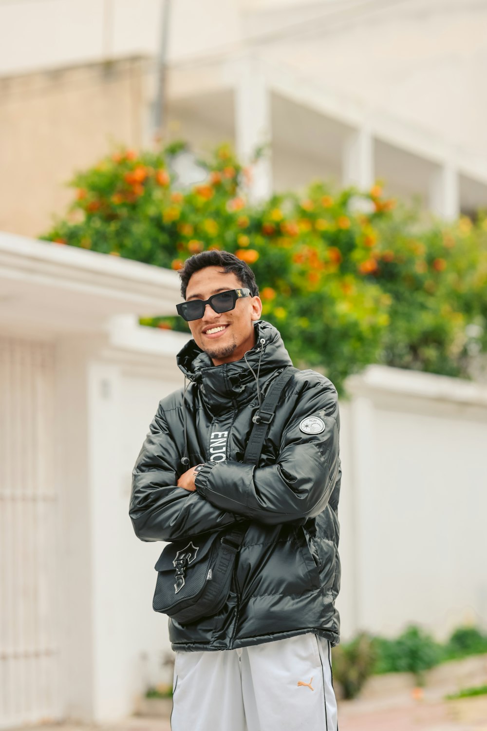 Techwear outfit: an insulated jacket