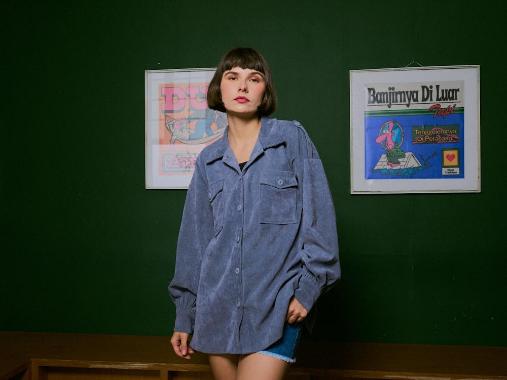 Vintage outfit: a corduroy overshirt